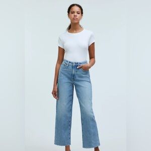 Madewell The Curvy Perfect Vintage Wide Leg Crop Jeans